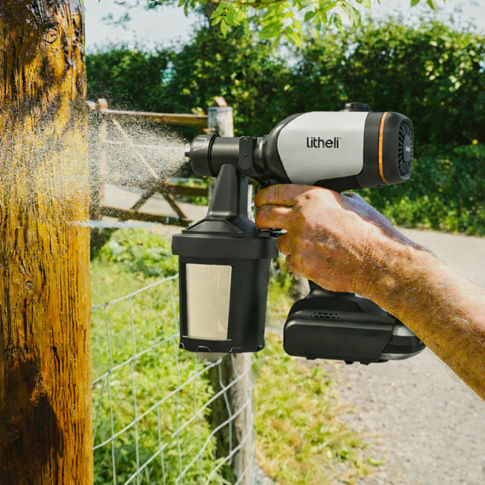 Аккумуляторный краскопитель бесщеточный Litheli, питание от павербанка (УМБ Litheli Power Bank 20000mAh, 45W, 4А в Киев - изображение 3