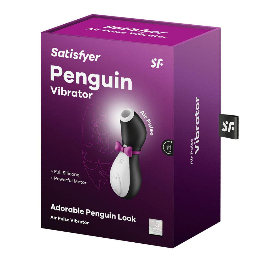 Вакуумний кліторальний стимулятор Satisfyer Penguin Sex Aura Київ - фото 10