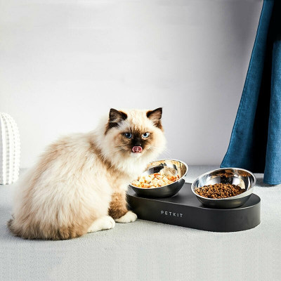 Універсальний посуд для тварин Petkit FRESH NANO-METAL Pet Cat TWO Bowl Stand (P5201) Вінниця - фото 3