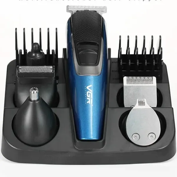 Беспроводная Аккумуляторная Машинка для стрижки волос 5 в 1 VGR V-172 насадки для бороды,усов,бровей Одесса - изображение 4