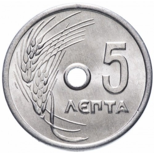 Греция 5 лепт, 1954-1971 Полтава - фото 1