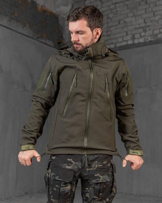 Тактична куртка софтшел Kord second generation oliva ВТ4675 Одеса - фото 3