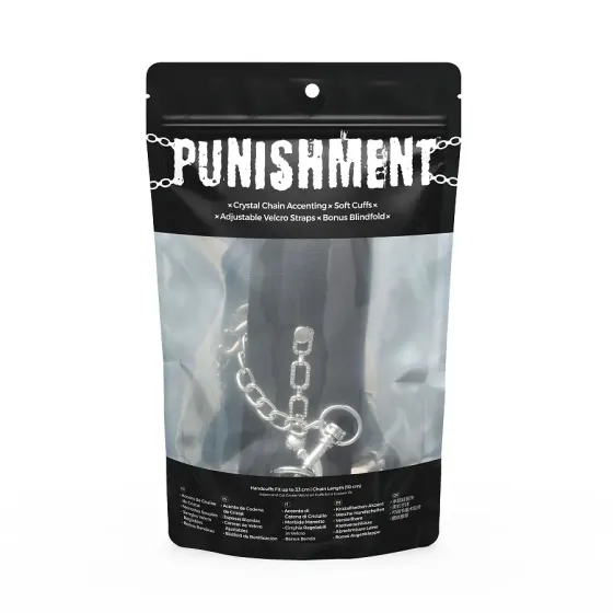 Наручники Punishment - Crystal Detail Handcuffs - Black Львів