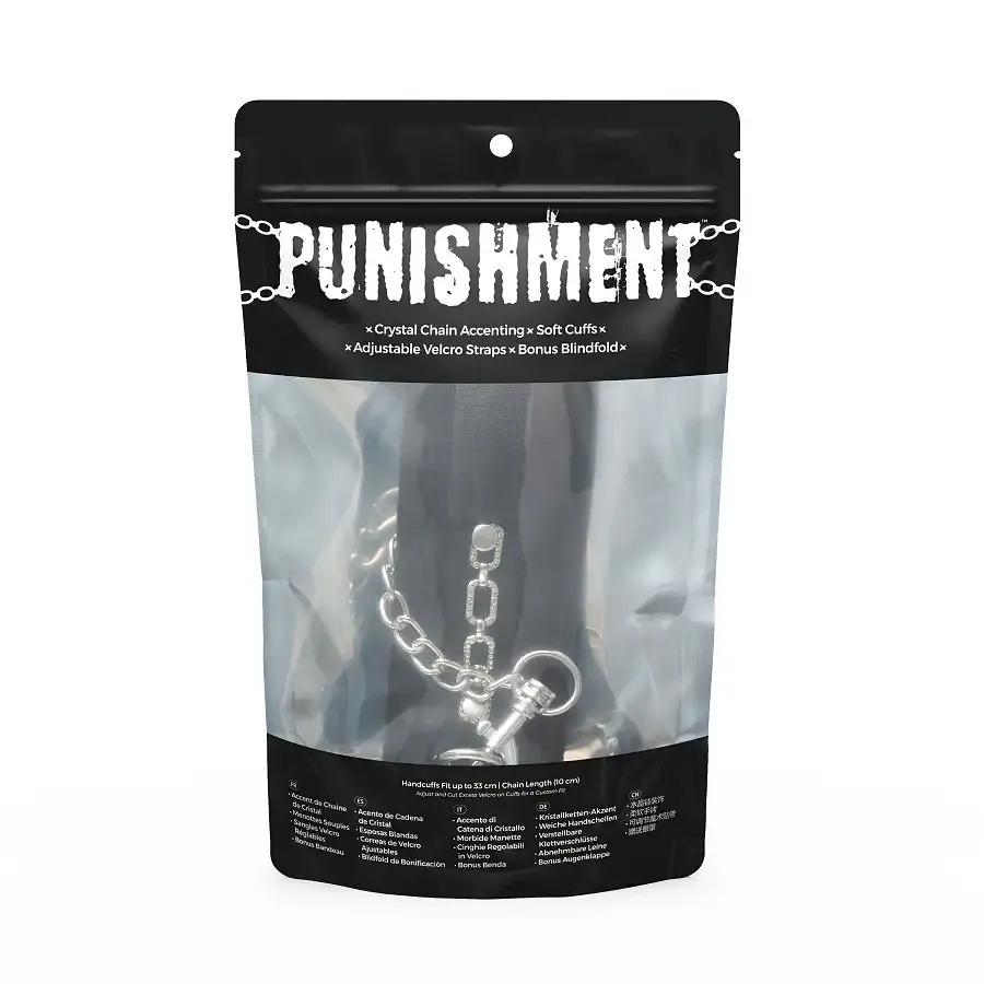 Наручники Punishment - Crystal Detail Handcuffs - Black Львів - фото 4