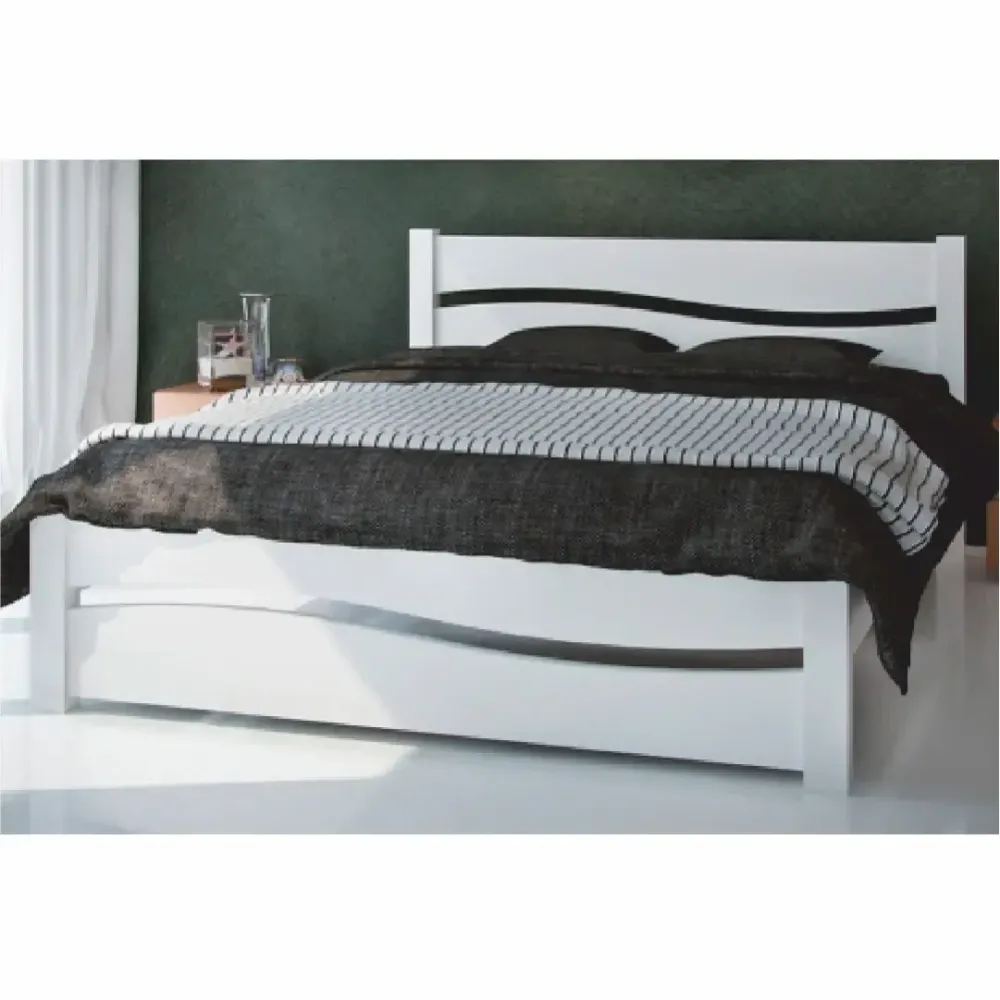 Деревянная двуспальная кровать Волна. Харьков - изображение 4