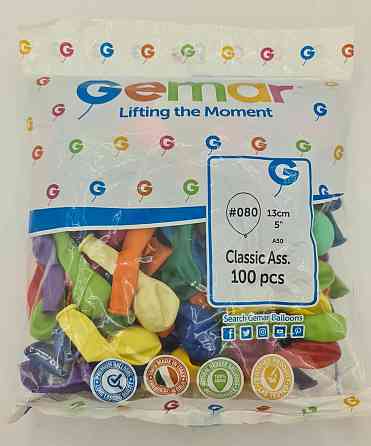 Повітряні кульки асорті пастель 5" (13 см) 100 шт (1 пач.) Харків