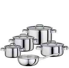 Spring Набір каструль Ze Szklanymi Pokrywami 5 el. Stal Nierdzewna/Szkło Finesse2+ Київ