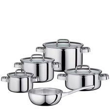 Spring Набір каструль Ze Szklanymi Pokrywami 5 el. Stal Nierdzewna/Szkło Finesse2+ Київ - фото 1