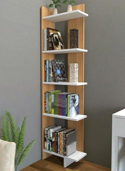 Стелаж кутовий "Мілвертон" сієна-зефір Миколаїв - фото 1