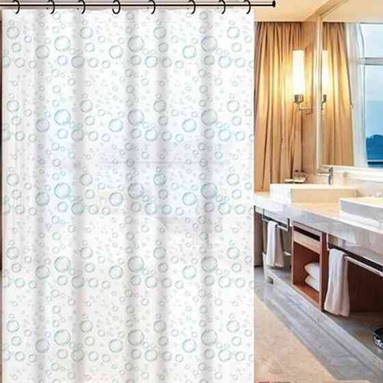 Штора для ванної 180*180 (візерунок краплі) поліетилен Zerix SCP-003 Харків