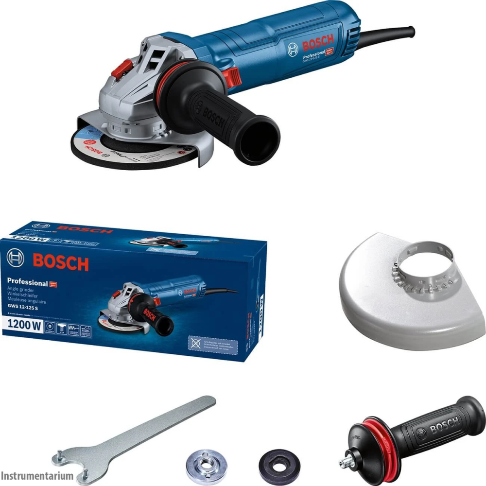 Профессиональная болгарка Bosch GWS 12-125 S: 1200Вт, диск 125мм, с регулировкой оборотов Киев - изображение 5