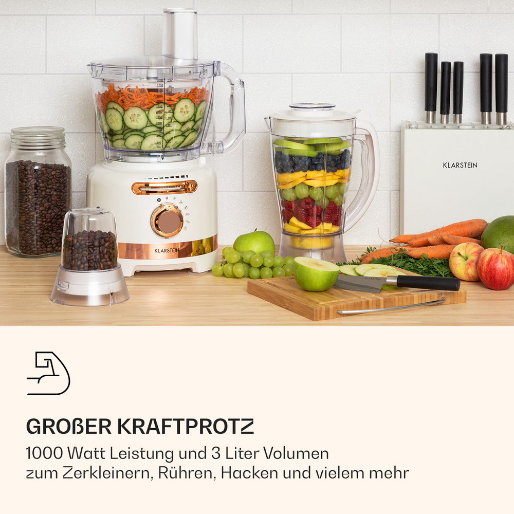 Багатофункціональний міксер Luca 1000 Вт 3 л регульована швидкість 6 режимів Білий (Німеччина, читати опис) Рівне - фото 2