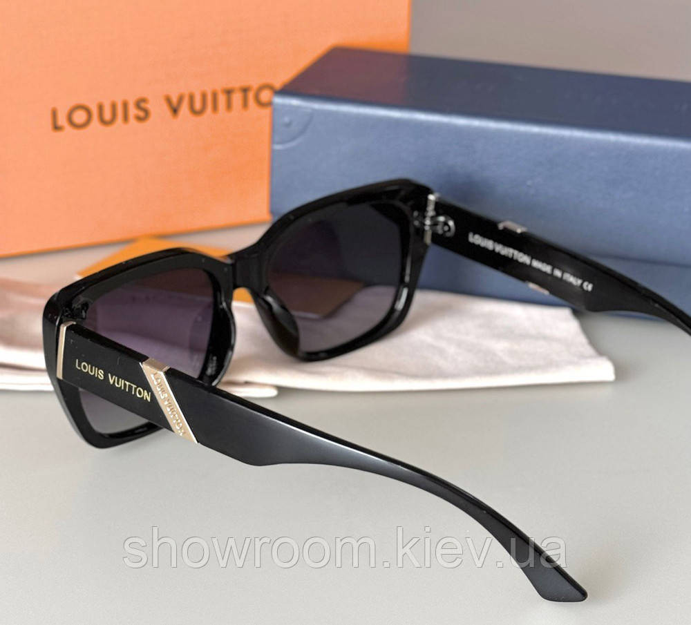 Женские брендовые очки с поляризацией (80320) black Киев - изображение 5