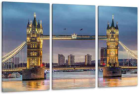 Модульна картина Нічної Лондон Art-28_3А 70x130 см Київ