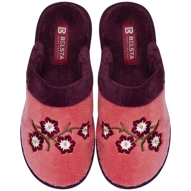 Комнатные тапочки закрытый носок Белста розовые махра Сакура Одесса - изображение 2