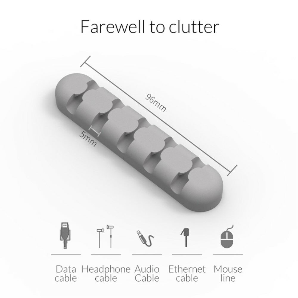 Органайзер держатель Orico CBS5 для 5 дротів (Розовий) Николаев - изображение 10