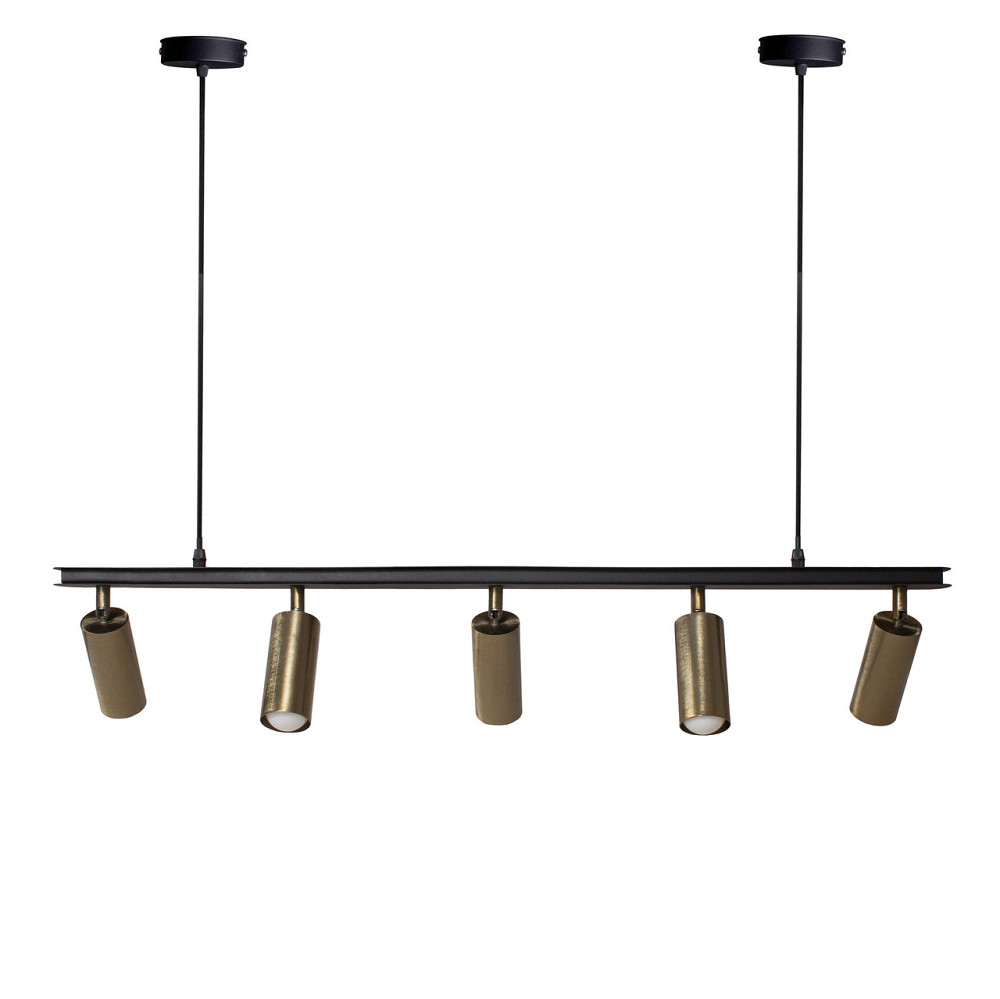 Светильник цилиндры на подвесе Е27-5 Tube NL 2450-5 BK+BN Киев - изображение 3