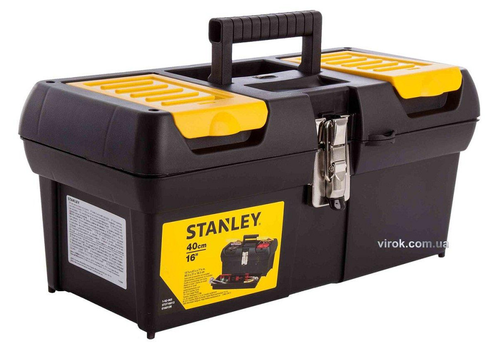 Ящик для інструменту STANLEY series 2000 : 2 органайзери, лоток, металeві замки, М= 410х200х185 мм. Одеса - фото 1