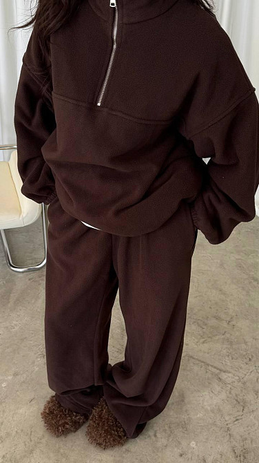 Жіночий теплий костюм двійка: кофта і штани з турецького двостороннього флісу Одеса - фото 3