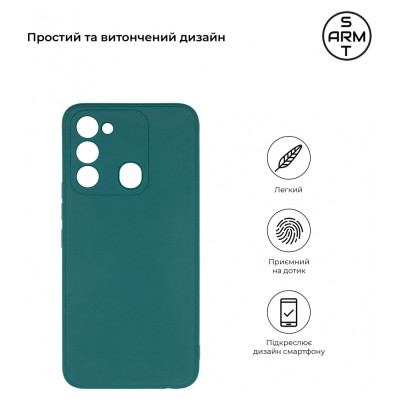 Чехол для мобильного телефона Armorstandart Matte Slim Fit TECNO Spark Go 2022 (KG5) Camera cover Dark Green (ARM69068) Винница - изображение 3