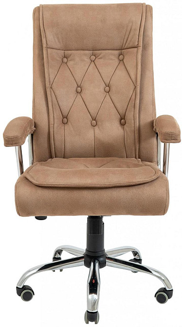 Офісне Крісло Керівника Richman Telavi Мустанг Caramel Хром М2 AnyFix Бежевий Київ - фото 2