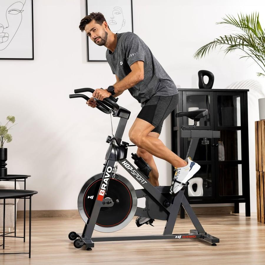 Спинбайнайк Hop-Sport HS-045IC Bravo черный Киев - изображение 4