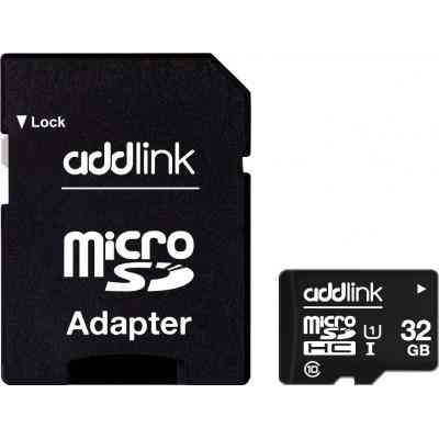 Карта памяти AddLink 32GB microSDHC class 10 UHS-I U1 (ad32GBMSH310A) Винница