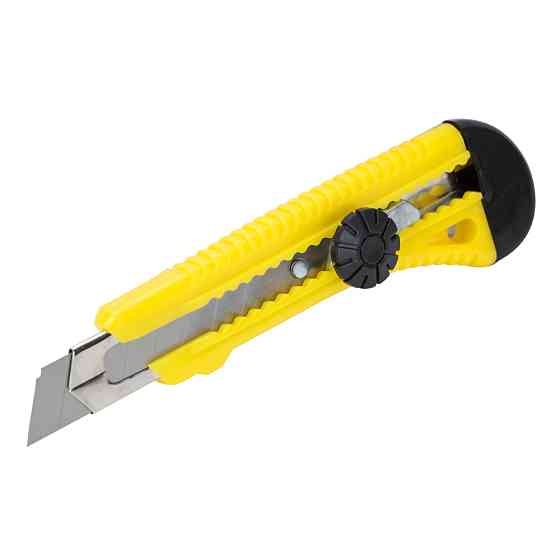 Sigma Нож строительный (пластиковый корпус) лезвие 18мм винтовой замок SIGMA (8211141) Коломия