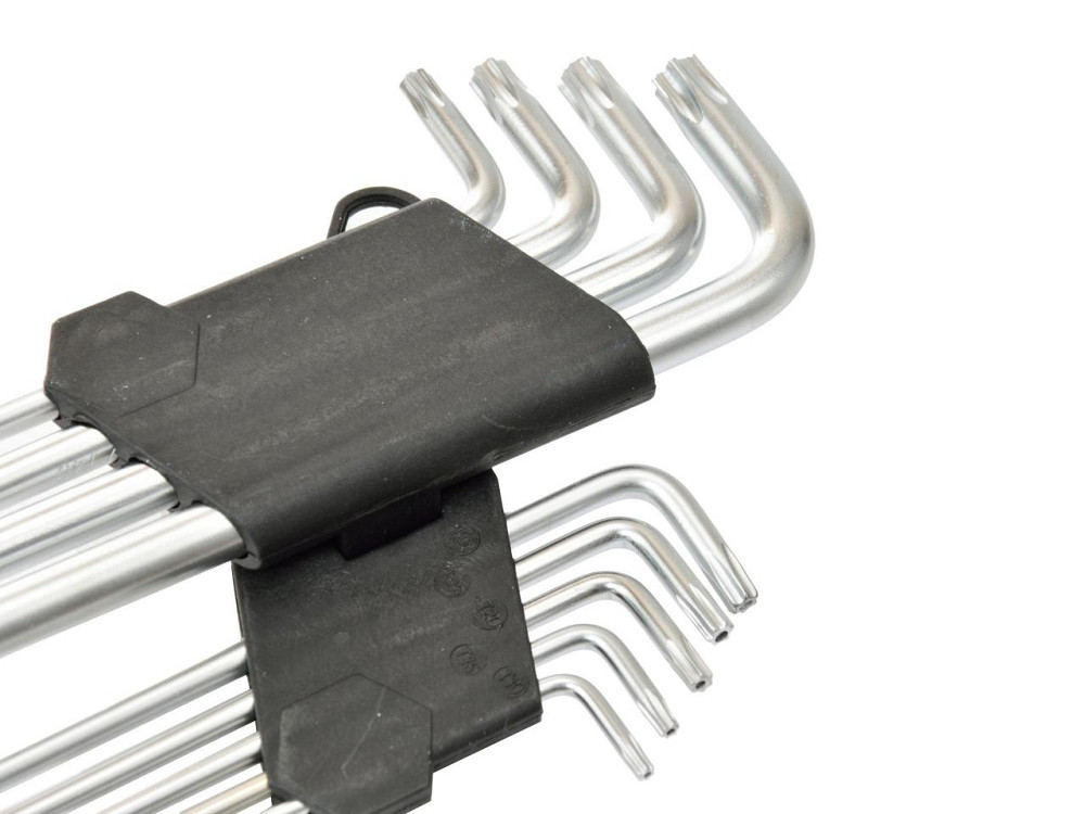 Г-подібні ключі "GeKo" Cr-V комплект 9 штук Torx (T10-T50), найдовший 190 мм Киев - изображение 2