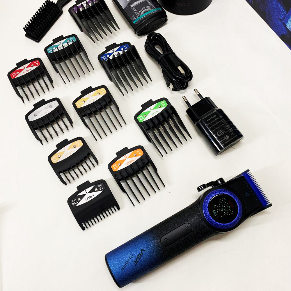 Профессиональная машинка для волос VGR, Аккумуляторная машинка-триммер для стрижки волос AZ-94 Львов - изображение 6