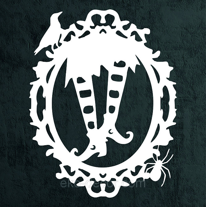 Декоративне настінне Панно «Ведьміни ноги», Декор на стіну 70*54 см, Білий Київ - фото 9