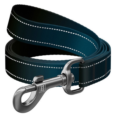 Повідок для собак WAUDOG Nylon Mono, світловідбивний S чорний (52171) Вінниця - фото 2