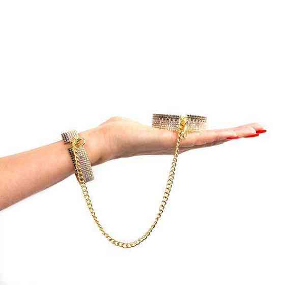 Лакшери наручники-браслеты с кристаллами Rianne S: Diamond Cuffs, подарочная упаковка Sex Aura Киев
