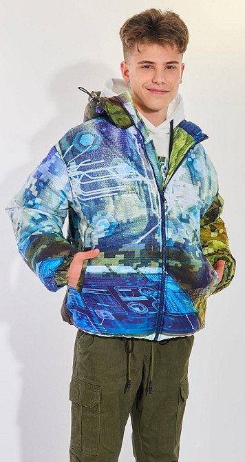 Куртка з принтом (164 см) Київ - фото 1