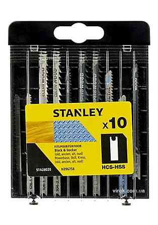 Набір полотен для електролобзика STANLEY , 10шт , хвост U Одесса
