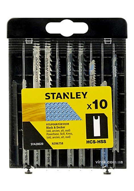Набір полотен для електролобзика STANLEY , 10шт , хвост U Одесса - изображение 1