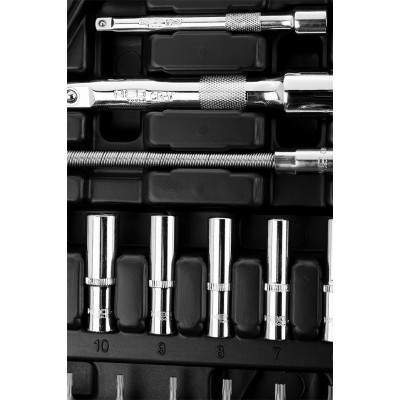 Набор головок Neo Tools 94шт, 1/2", 1/4", CrV, кейс (10-062) Винница - изображение 11