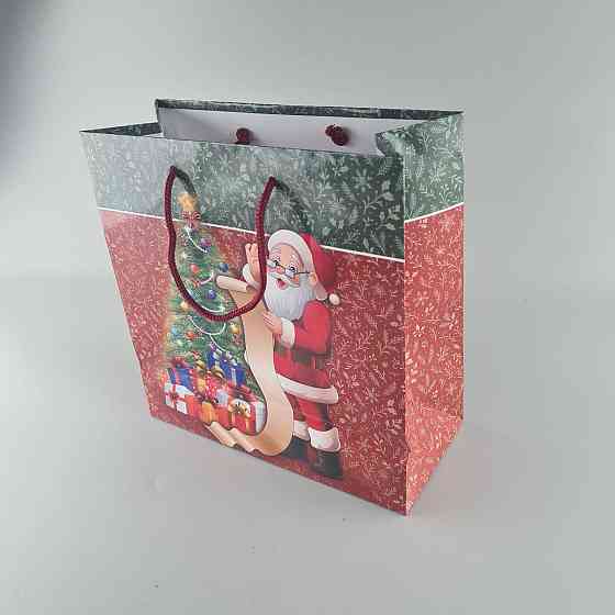 Пакеты бумажные подарочные , новогодние Квадрат 23*24*10- 04 (12 шт) Харьков