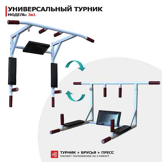 Турнік з адаптивною спинкою (до 250 кг*) домашній настінний розбірний для дому С Харків