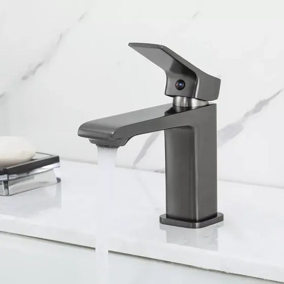 Змішувач для умивальника FRAP F1084-9 графит Київ