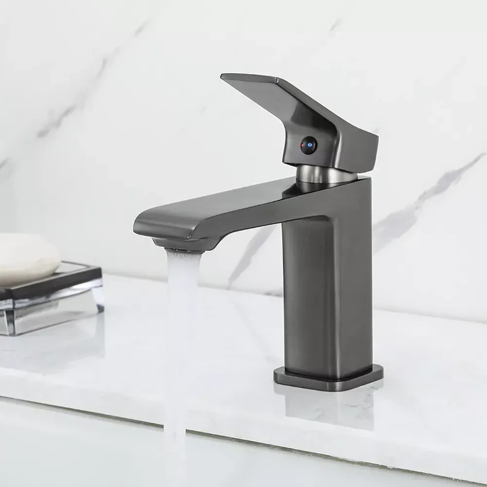 Змішувач для умивальника FRAP F1084-9 графит Київ - фото 5