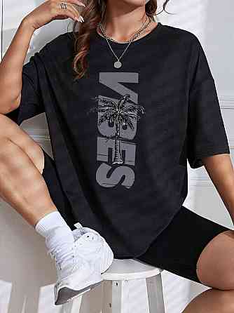 Футболка жіноча з принтом  42 Чорний 2664082604 Дніпро