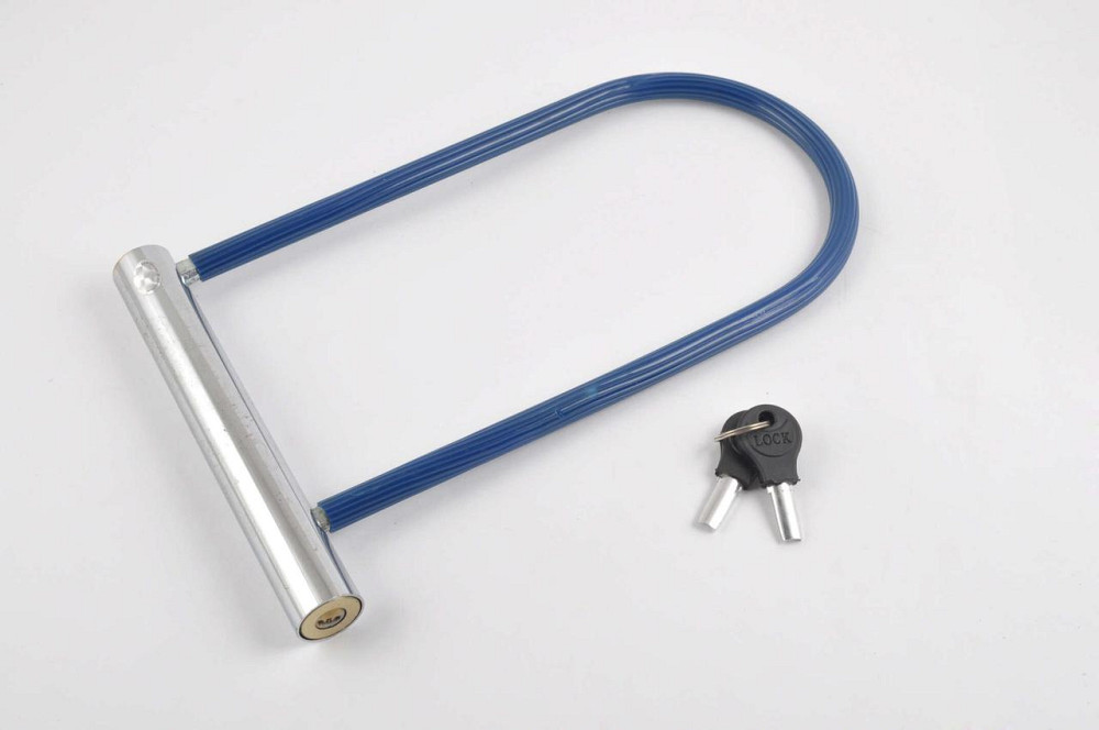 Замок противоугонный (U-образная скоба, L-25 см, d-1 см) (синий) Мукачево - изображение 1