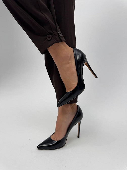 Женский базовый брючный костюм: укороченный пиджак и брюки креп-костюмка + подкладка Шоколадный, 46/48 Одесса - изображение 7