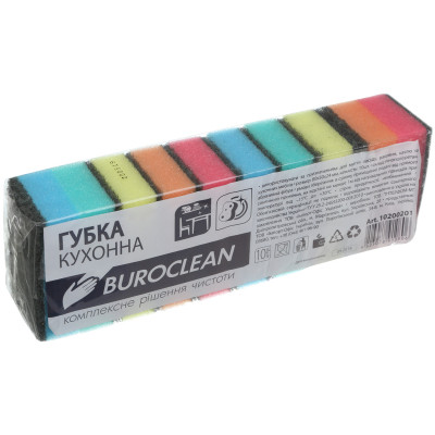Губки кухонні Buroclean 10 шт. (4823078910806) Вінниця - фото 1