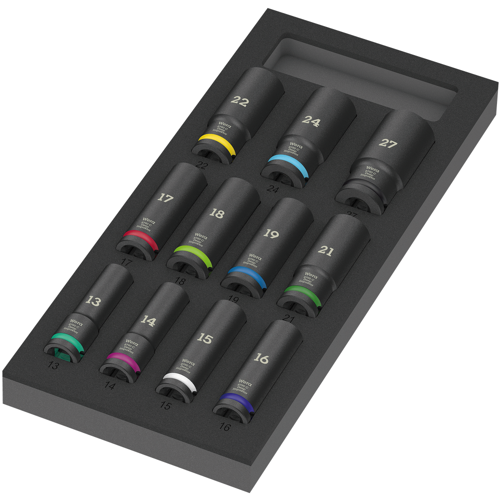 Набір подовжених ударних головок 1/2" 13-27мм Wera 15шт. (05150115001) Одеса - фото 1