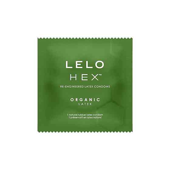 Презервативи LELO HEX Condoms Organic 12 Pack, тонкі та суперміцні Sex Aura Київ