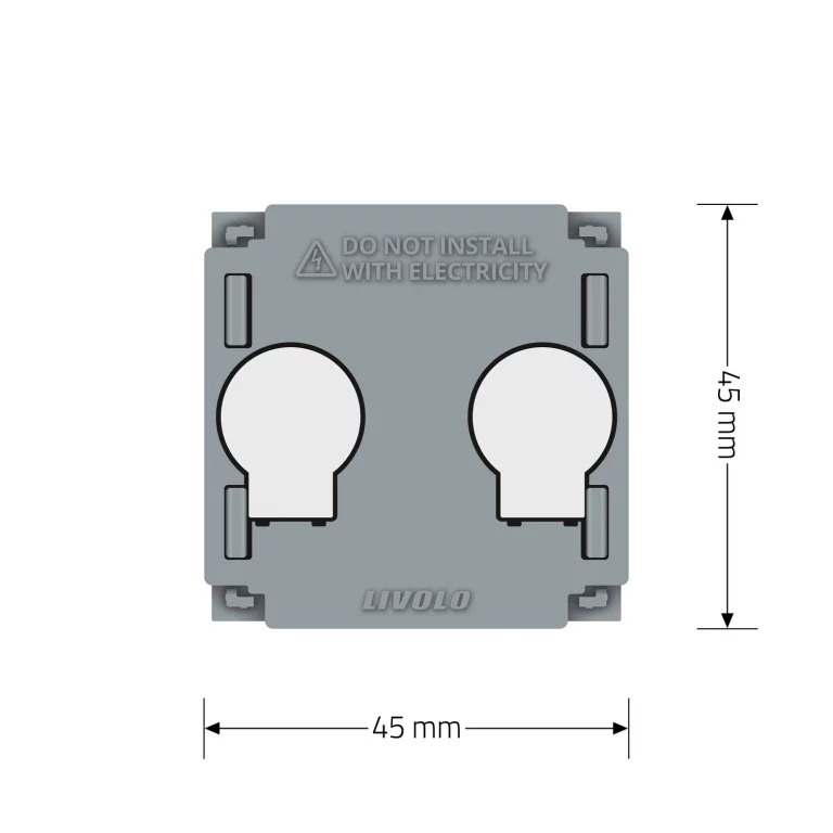 Сенсорний вимикач LIVOLO, 2-сенсорний, з таймером, для ролет / електрокарнизів / воріт, 5А 230В, з нейтраллю, (безпотенційний / сухий контакт) (VL-FC2 Коломыя - изображение 5