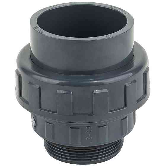 Муфта ПВХ Kripsol EHM20 50.C розбірна, із зовнішньою різьбою d50х1-1/2" Київ