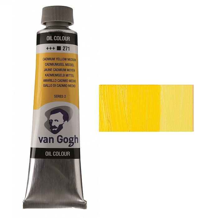 Фарба олійна VAN GOGH (271) Кадмій жовтий середній 40 мл Royal Talens Київ - фото 1